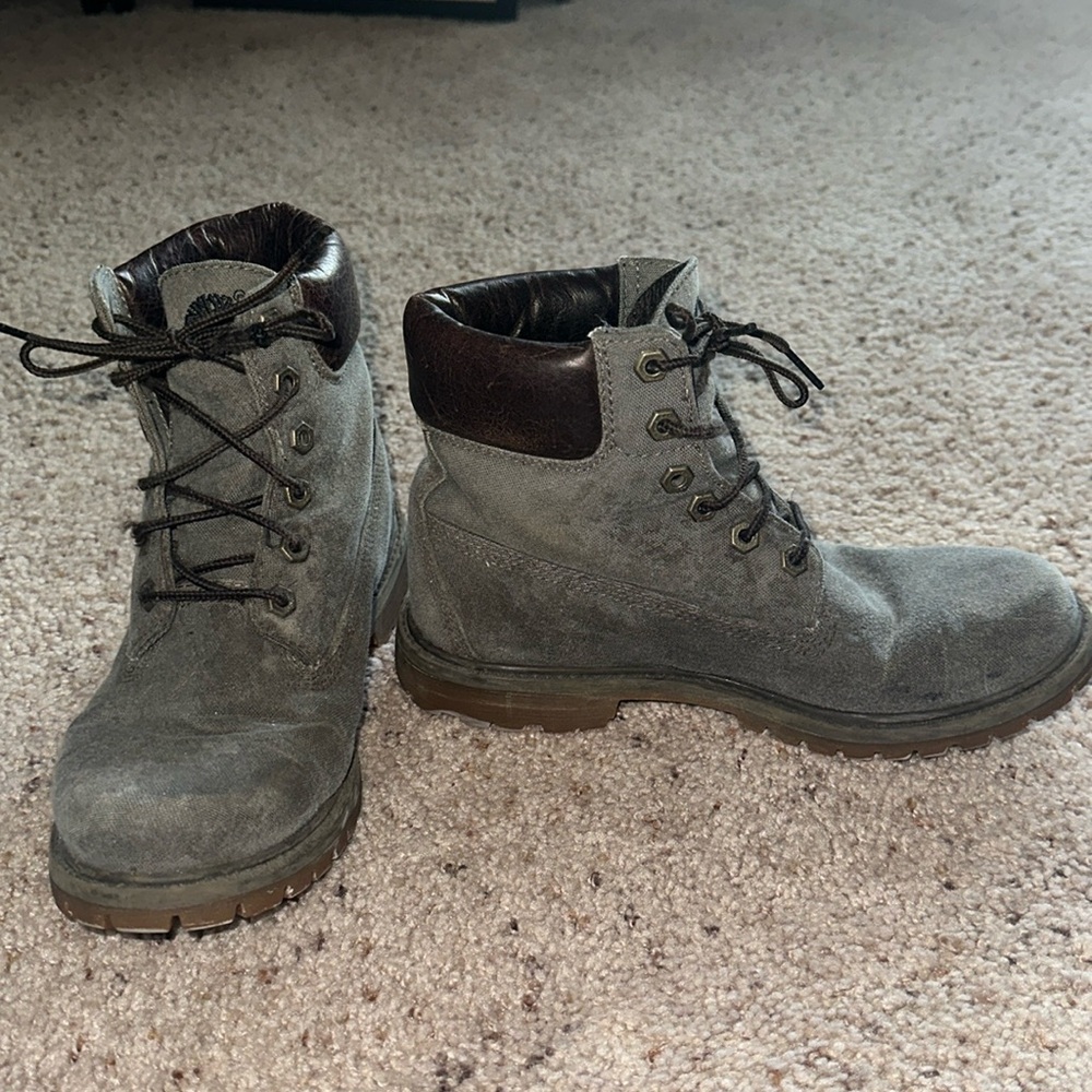 Grey Timberland Boots size 7.5